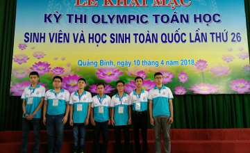 Sinh viên UIT đạt 1 huy chương vàng, 1 huy chương bạc và 4 huy chương đồng cuộc thi Olympic Toán sinh viên toàn quốc năm 2018