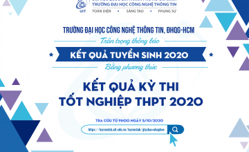 THÔNG BÁO ĐIỂM CHUẨN TRÚNG TUYỂN VÀO TRƯỜNG ĐẠI HỌC CÔNG NGHỆ THÔNG TIN THEO PHƯƠNG THỨC XÉT TUYỂN DỰA TRÊN KẾT QUẢ KỲ THI TỐT NGHIỆP THPT NĂM 2020