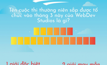 Tham gia minigame "Ô chữ bí mật" cùng câu lạc bộ WebDev Studios