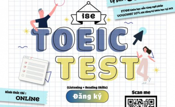 [ISE TOEIC TEST] ĐĂNG KÝ THI THỬ TOEIC 