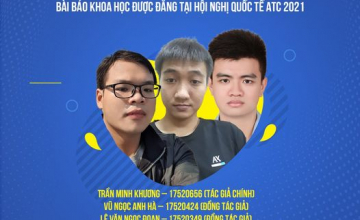 NHÓM SINH VIÊN KHOA KỸ THUẬT MÁY TÍNH CÓ BÀI BÁO KHOA HỌC ĐƯỢC CHẤP NHẬN ĐĂNG TẠI HỘI NGHỊ QUỐC TẾ