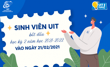 Sinh viên UIT bắt đầu học kỳ 2 năm 2021-2022 từ ngày 21/02/2022