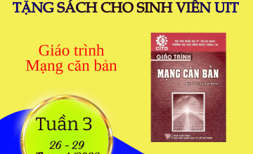  Chương trình tặng sách cho sinh viên UIT – Tuần 3 (26 – 29/4)