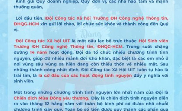  Thư ngỏ Mùa đông yêu thương 2023