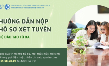 CITD - Hướng dẫn nộp hồ sơ xét tuyển Hệ đào tạo từ xa