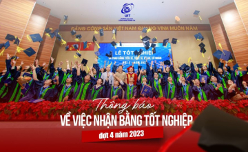  Thông báo về việc nhận bằng tốt nghiệp đợt 4 năm 2023