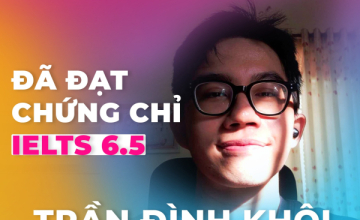 [UIT - You are the best] Vinh danh sinh viên Trần Đình Khôi đã xuất sắc đạt chứng chỉ IELTS 6.5