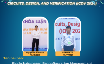 Sinh viên Mạng máy tính và Truyền thông trình bày bài báo khoa học tại Hội nghị quốc tế ICDV 2024