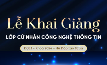 CITD - Thư mời lễ khai giảng lớp Đại học ngành Công nghệ Thông tin  Hệ đào tạo từ xa đợt 1 năm 2024