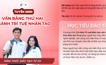 03 Lý do bạn không thể bỏ lỡ văn bằng hai ngành Trí tuệ nhân tạo
