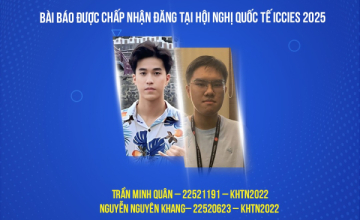 Chúc mừng nhóm sinh viên UIT có bài báo khoa học được chấp nhận đăng tại Hội nghị quốc tế ICCIES 2025