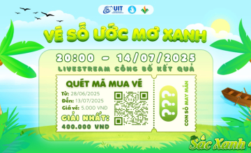 Cùng đội hình Sắc Xanh 4 lan tỏa yêu thương với Vé Số Ước Mơ Xanh