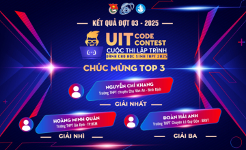 Học sinh lớp 11 Trường THPT Chuyên Chu Văn An - Bình Định đạt giải nhất UIT CODE CONTEST đợt 3 - 2025