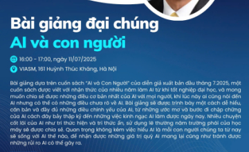 MỜI SINH VIÊN UIT THAM DỰ ONLINE BÀI GIẢNG ĐẠI CHÚNG VỀ AI