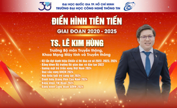 VINH DANH CÁC CÁ NHÂN TIÊU BIỂU ĐẾN TỪ CÁC KHOA TẠI UIT GIAI ĐOẠN 2020-2025: HÀNH TRÌNH 5 NĂM CỦA SỰ CỐNG HIẾN VÀ LAN TỎA TRI THỨC